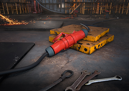 PowerTOP® Xtra Keyvisual zu den PowerTOP® Xtra Steckvorrichtungen von MENNEKES