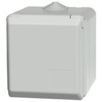 MENNEKES Cepex-veggkontakt SCHUKO®, grå 4970