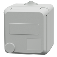 MENNEKES  Cepex-veggkontakt, lys grå 4454