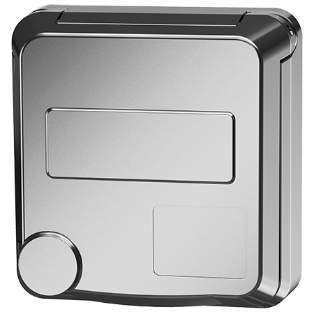 MENNEKES Cepex-Jordet Stikkontakt for påmontering, hvit aluminium 4504